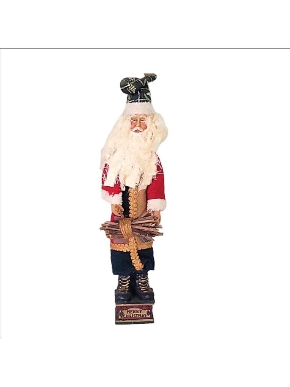 Pencil santa hand made fine details 12" tall